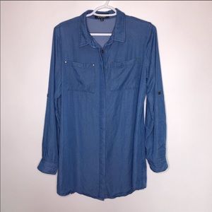 Lulus’s chambray shirt dres sweet size m
